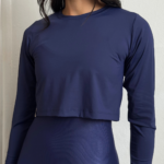 Cropped Manga Longa