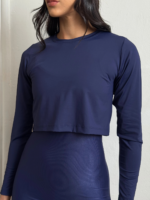 Cropped Manga Longa